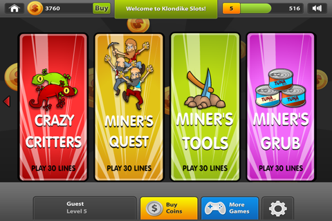 Klondike Gold Rush Slots FREE - Spin the Casino Wheel Bonus Slot Machine screenshot 3