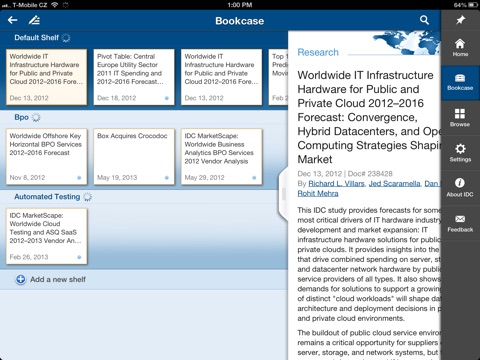 IDC Research Reader screenshot 2