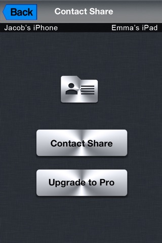 Contact Share with Bluetooth & Wifi – Transfer phonebook within iPhone, iPod & iPad screenshot 2