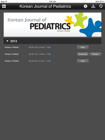 Korean Journal of Pediatrics screenshot 2