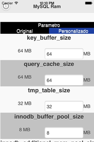 MySQLRam screenshot 2