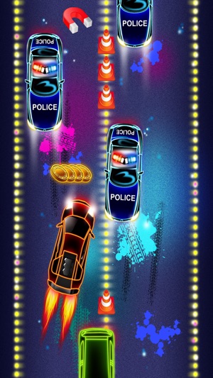 Nitro Neon Car Racing Police Pursuit Game(圖3)-速報App