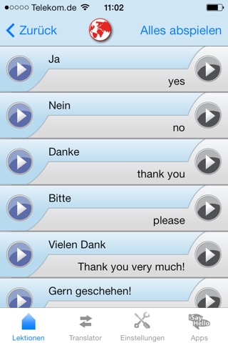 iSayHello German - English screenshot 2