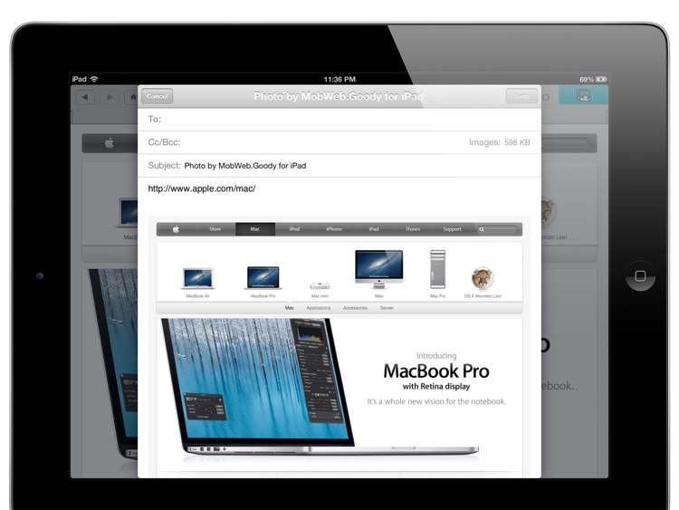 Full Screen Capture - MobWeb.Goody for iPad screenshot-4