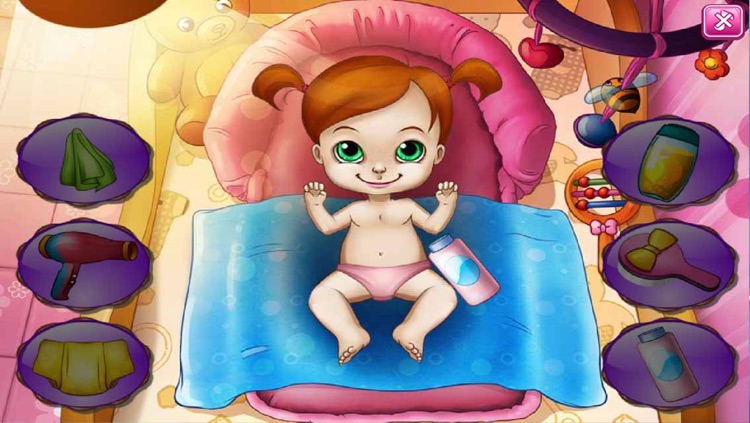 Cute Girl Bath & Bed & Dress up - Kids Game screenshot-3