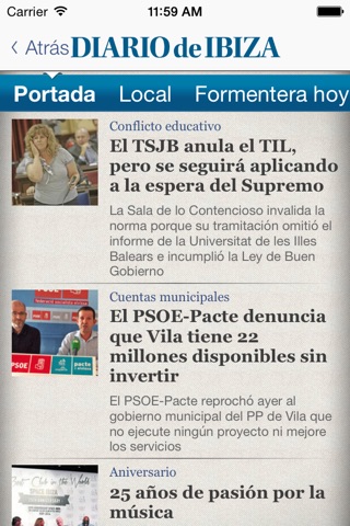 Diario de Ibiza screenshot 2