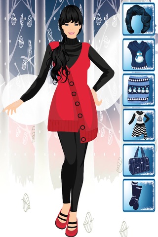 Chic Winter Dress Up Game screenshot 2