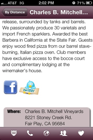 Sierra Foothills Wineries: A Guide to Wineries and Events in Fairplay, Auburn, Placerville, El Dorado, Plymouth, and More screenshot 3