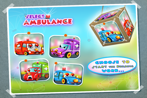 Ambulance Builder & Garage – Create Cars in Kids Workshop, Repair Autos in Mechanic Salon Game screenshot 4