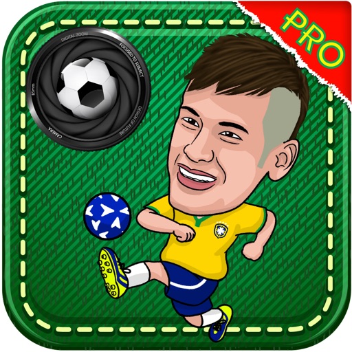 World Soccer Cheer Pic - 2014 Photo Editor with stickers Foto of Brazil and others soccer teams of the world