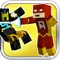 ATOM MAN VS STEEL MAN BLOCK WAR CRAFTED (minecraft style)