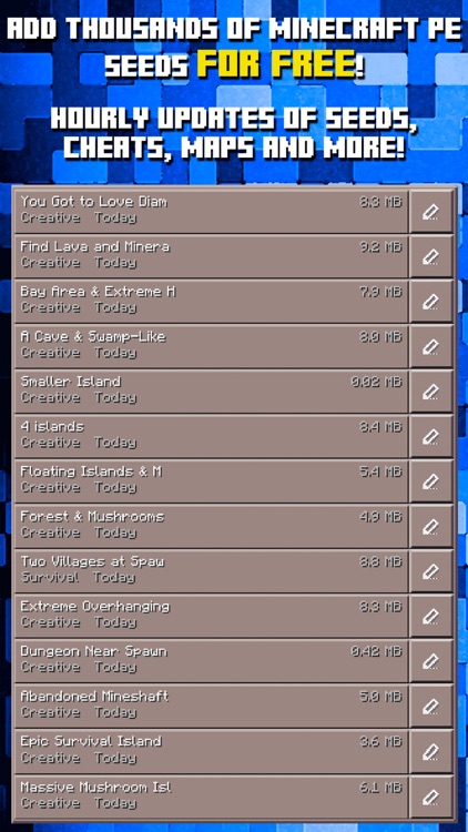 Seeds for Minecraft PE : Free Seeds Pocket Edition