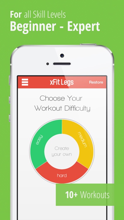 xFit Legs – Daily Workout for Tight Sculpted Thighs, Calves and Butt Muscles