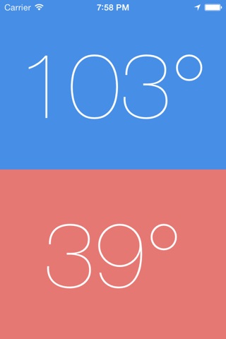 Double Degrees - Temperature Conversion screenshot 2