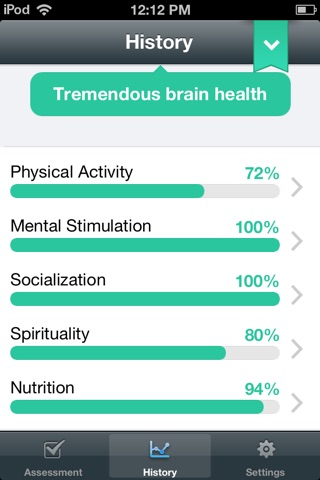 Fit Brains: Brain Health Lifestyle® Assessment screenshot 4