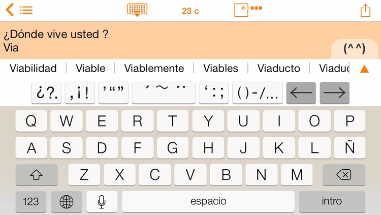 Easy Mailer Spanish Keyboard