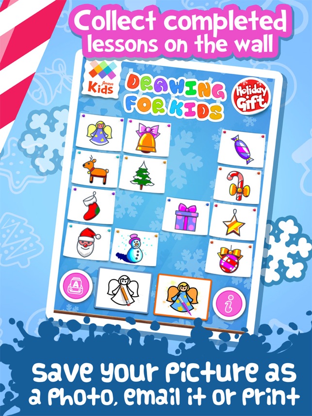 Amaya Drawing for Kids: Holiday Gift.(圖5)-速報App