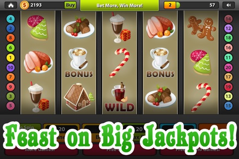Christmas Holiday Fun Casino Slots - with 12 Days Advent Calendar Bonus Slot Machine Game screenshot 2