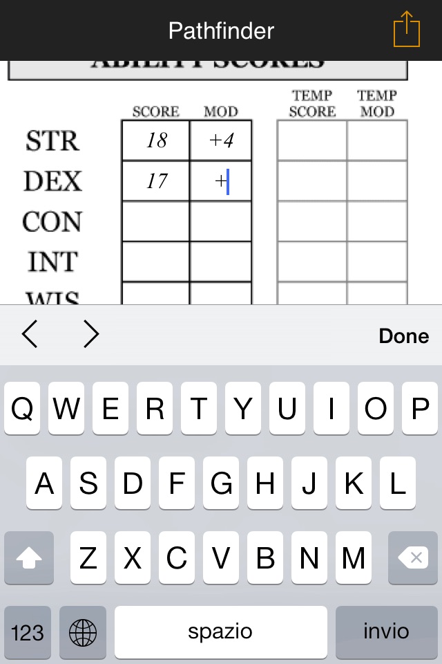 Real Sheet: Pathfinder + Dice Table screenshot 3