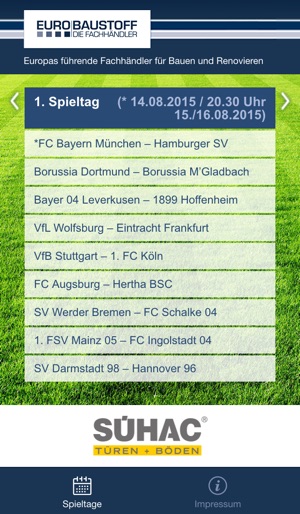 BuLi Spielplan 15-16(圖2)-速報App