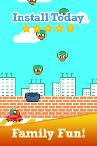 Tiny Fall-Out Bird Smash-y - Catch The End Of A Flappy Falling Squishy Chick screenshot 3