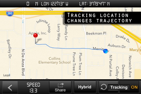 Speedometer GPS Tracker+ HUD and Track information screenshot 3