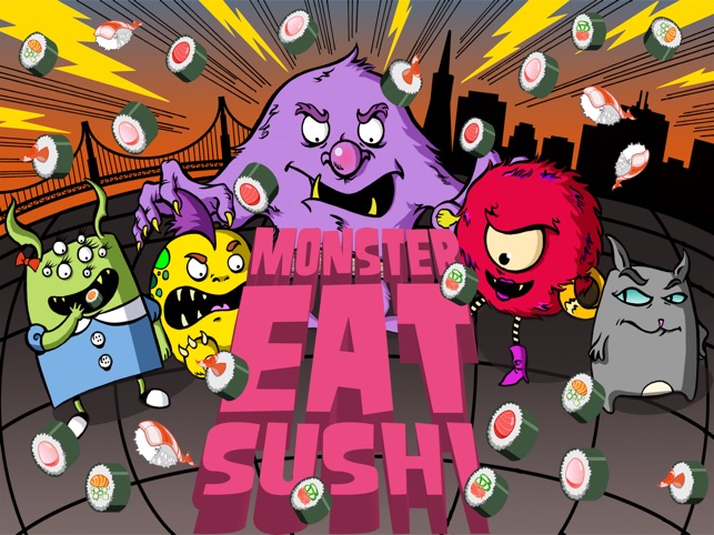 Monster Eat Sushi: A Free Cooking Game(圖1)-速報App