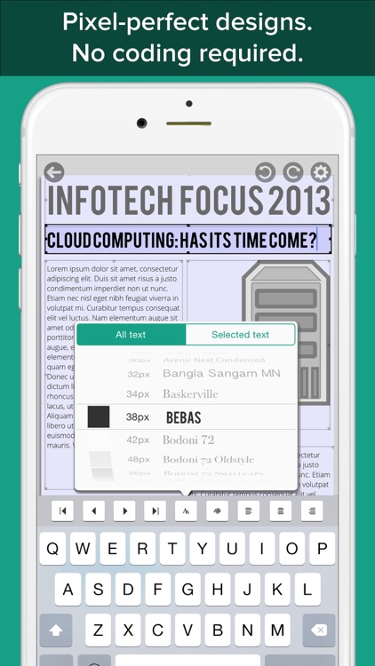 Email Master for iOS - Rich text & image e-mail designer