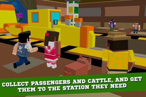 Pixel Subway Train Simulator 3D Full screenshot 2