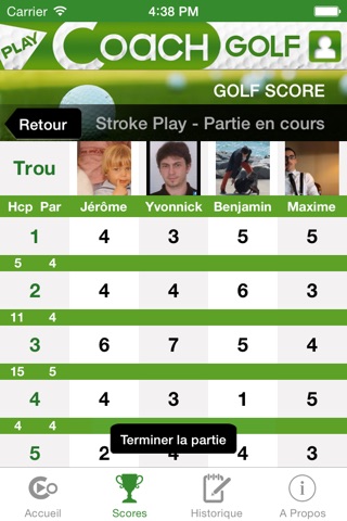 PlayCoach™ Golf Cartes de Scores screenshot 3