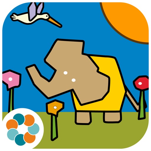 Step by step with Tembo. Interactive children's story. Memory games. Practice languages with Tembo, a great educational storybook app Icon