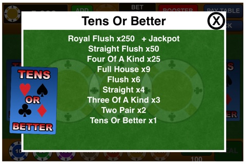 Tens or Better Video Poker screenshot 4