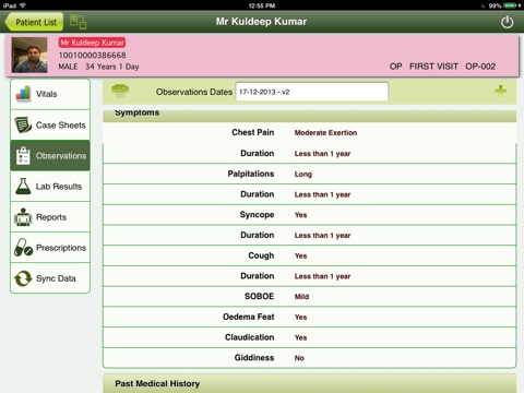 Cardio EMR screenshot 3