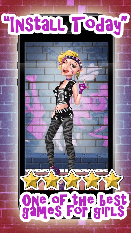 Emo Punk Gothic Fashion Dress Up - Fun Makeover and Makeup Beauty Game For Girls FREE screenshot-4