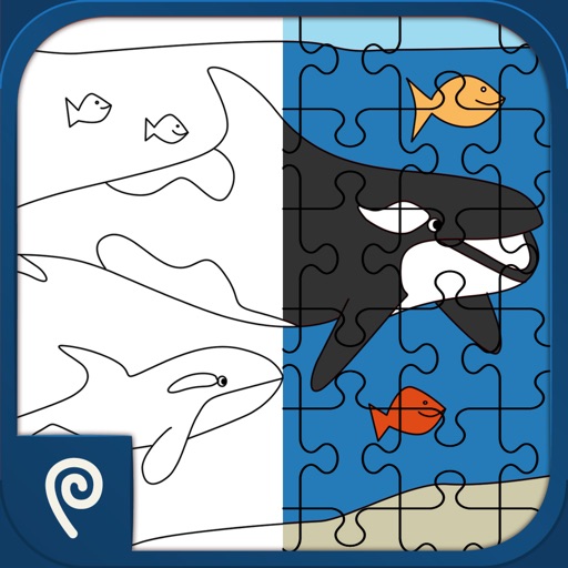 Color It Puzzle It: Sea Creatures Lite Icon