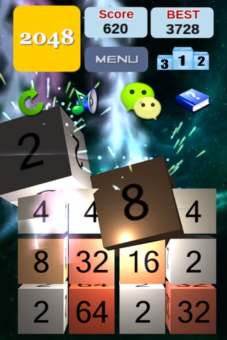 2048 3D:the most fun 3D 2048 puzzles digital game screenshot 4