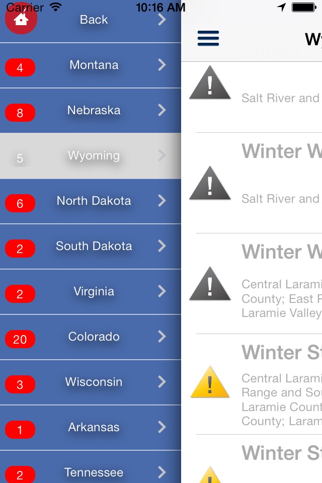 Severe Weather from NOAA/NWS screenshot 2