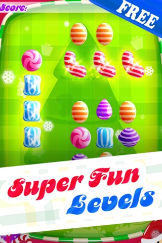 Candy Rush Christmas Games - Fun Xmas Candies Swapping Puzzle For Children HD FREE screenshot 2