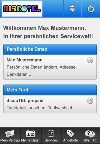 discoTEL Servicewelt screenshot 2