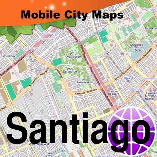 Map of Santiago (Chili) icon