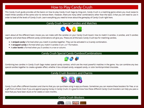 Guide for Candy Crush Saga - Videos, Tips, Walkthrough screenshot 4