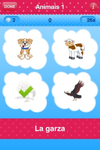 iPlay Spanish: Kids Discover the World - children learn to speak a language through play activities: fun quizzes, flash card games, vocabulary letter spelling blocks and alphabet puzzles screenshot 3