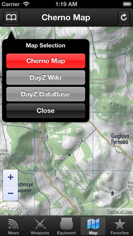 Map, DayZ+ Wiki