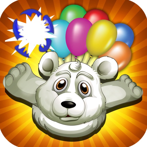 Arctic Zoo White Bear Flying Game Pro icon