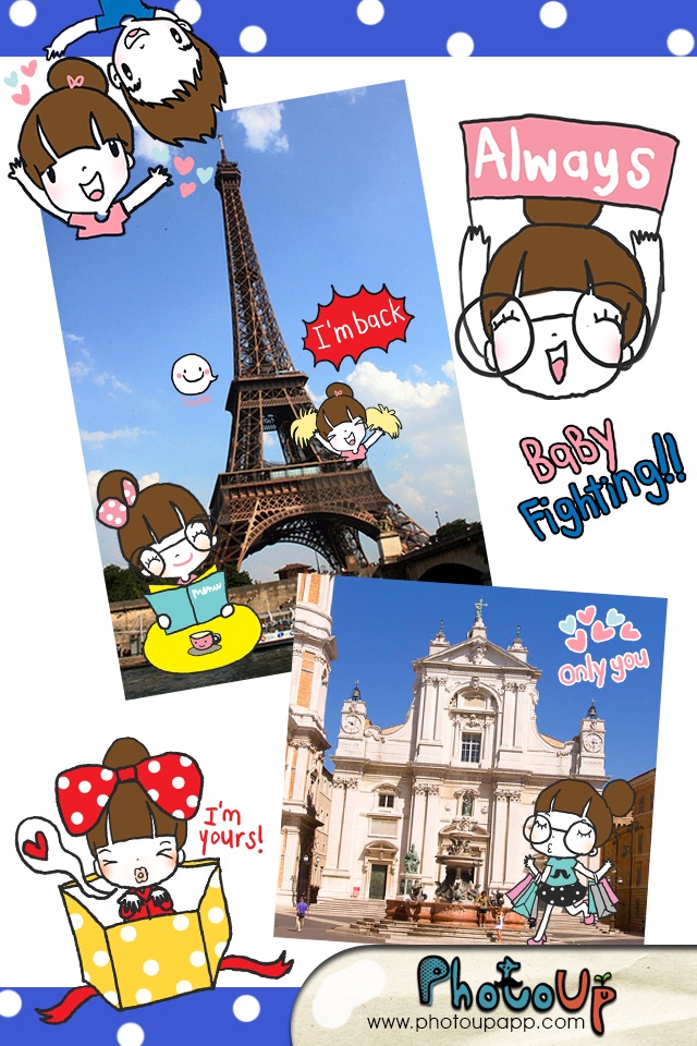 La Pluie Camera by Photoup - Cute Cartoon stickers Decoration - Stamps Frames and Effects Filter photo app screenshot 3