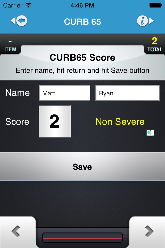 CURB 65 screenshot 3