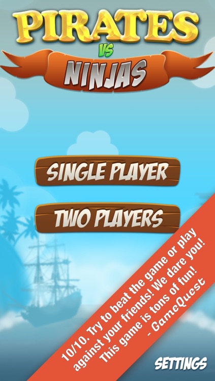 War Games: Pirates Versus Ninjas - A 2 player and Multiplayer Combat Game screenshot-3