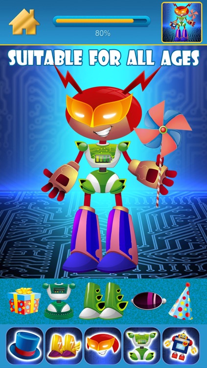 My Awesome World of Little Robots Draw & Copy Game Pro - Dress Up The