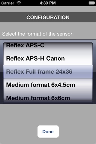 IProfondeurDeChamp-calculateur pdc avec mesure auto distance de mise au point screenshot 2