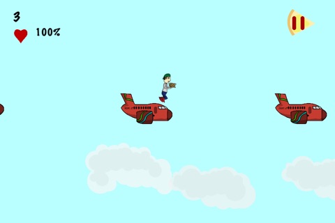Mr Wing-It! - a mad dash jumping between planes to deliver in-flight fast food to the needy whilst avoiding the birds! screenshot 4